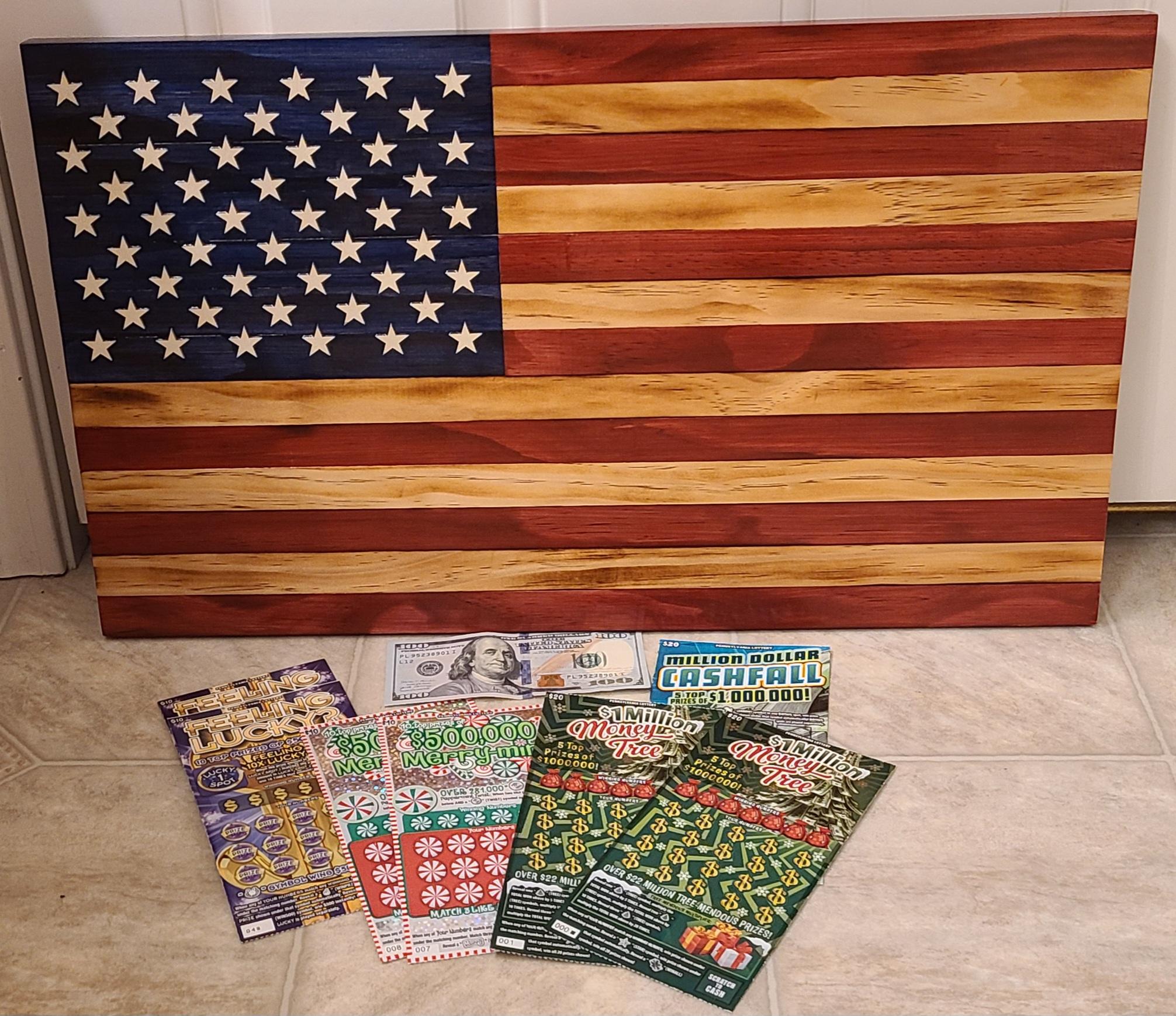 Wooden American Flag Replica