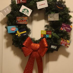 Christmas Wreath w/ $500 Worth of Gift Cards