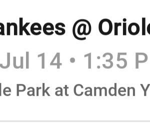 Orioles vs Yankees and $50 Cash
