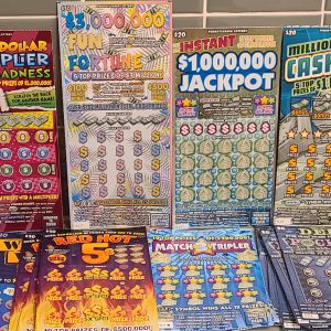 $250 PA Lottery scratch-off tickets
